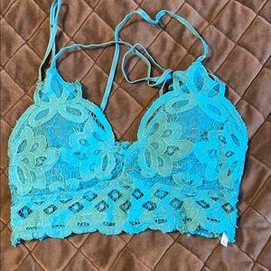 Turquoise Lace Bralette